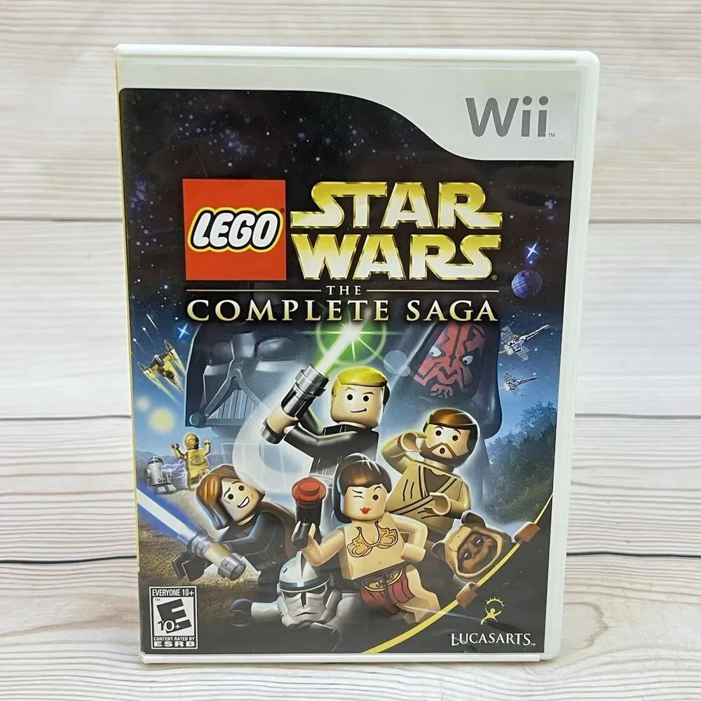 LEGO Star Wars - The Complete Saga (Nintendo Wii, 2007) CIB w/Manual -TESTED VG+